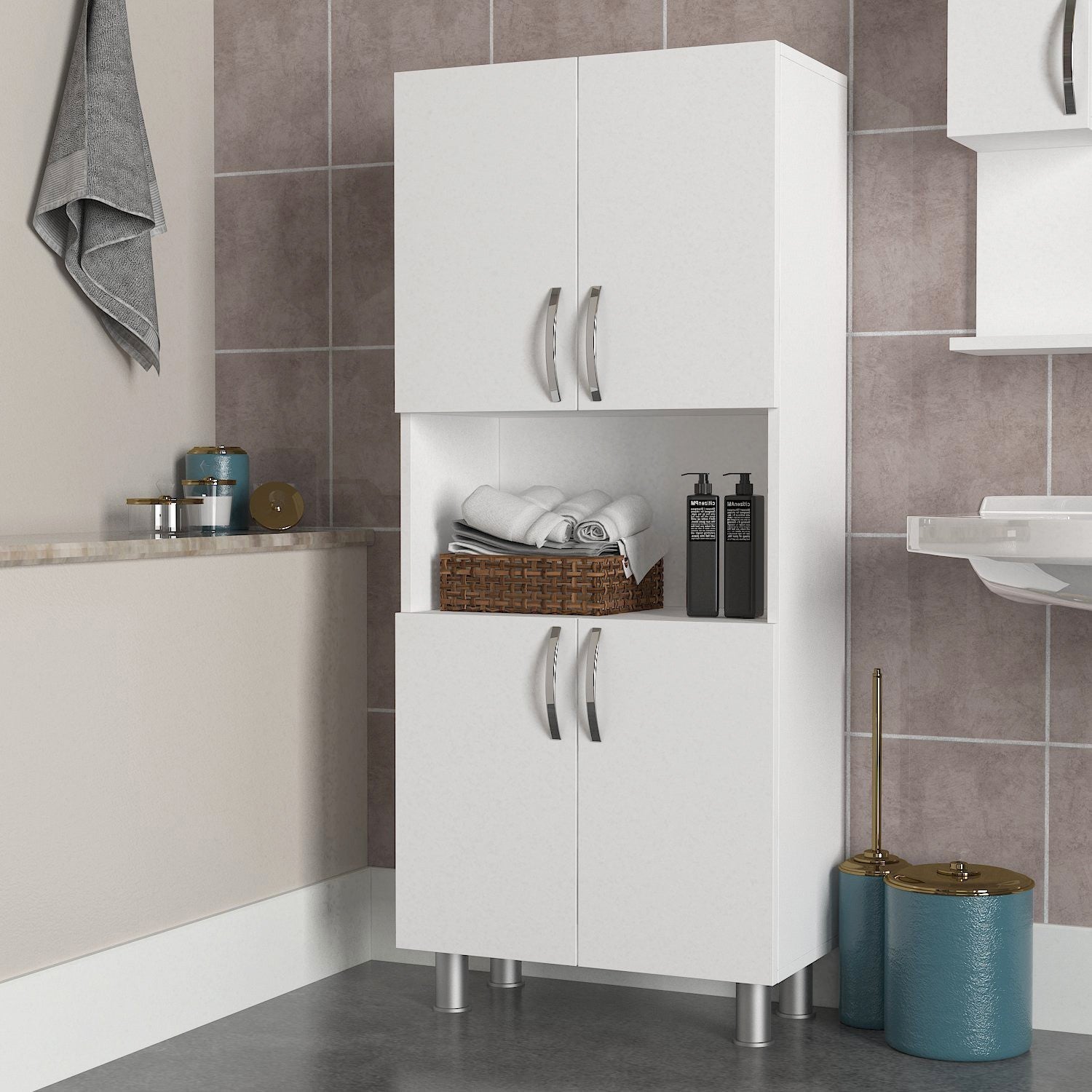 Armoire de toilette William - White