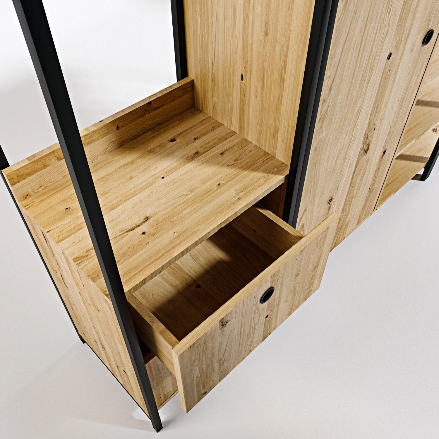 Dressing en aggloméré 200 x 40 x 180 cm okan