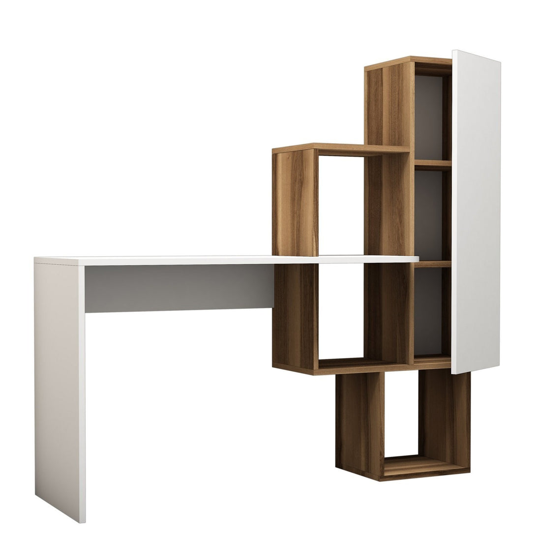 Bureau d'étude Açelya - Walnut, White