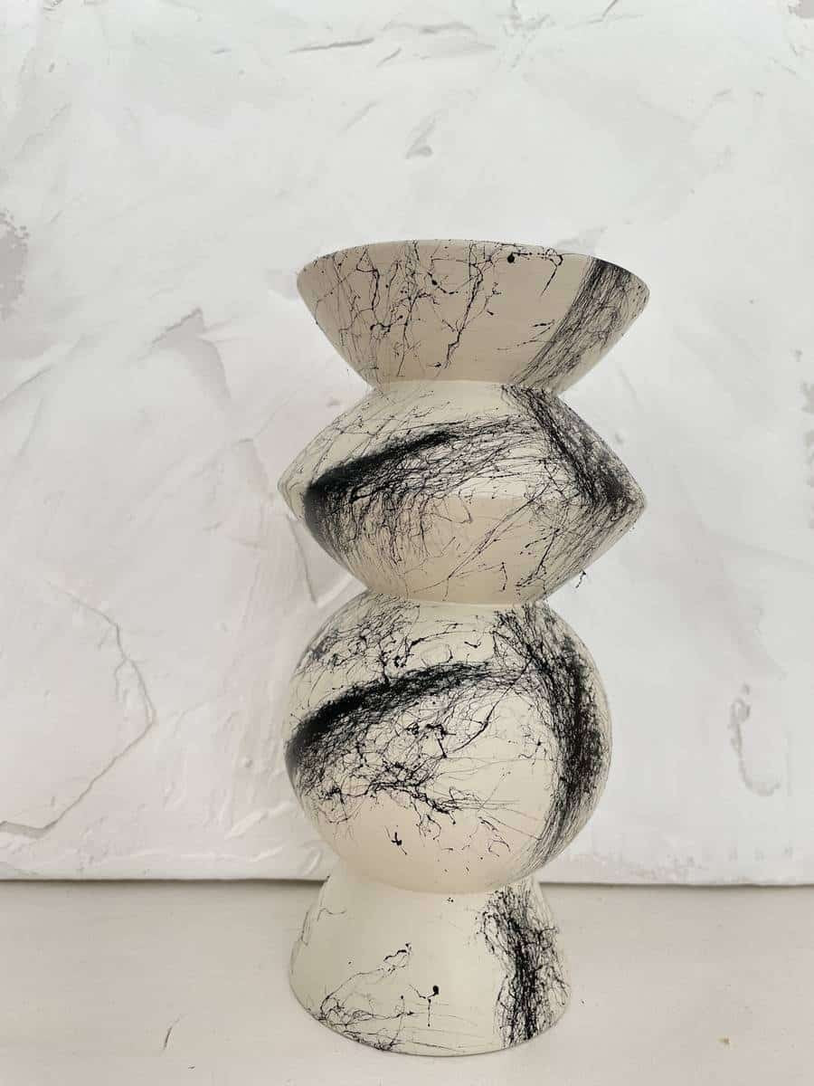 Sweet noir blanc vase