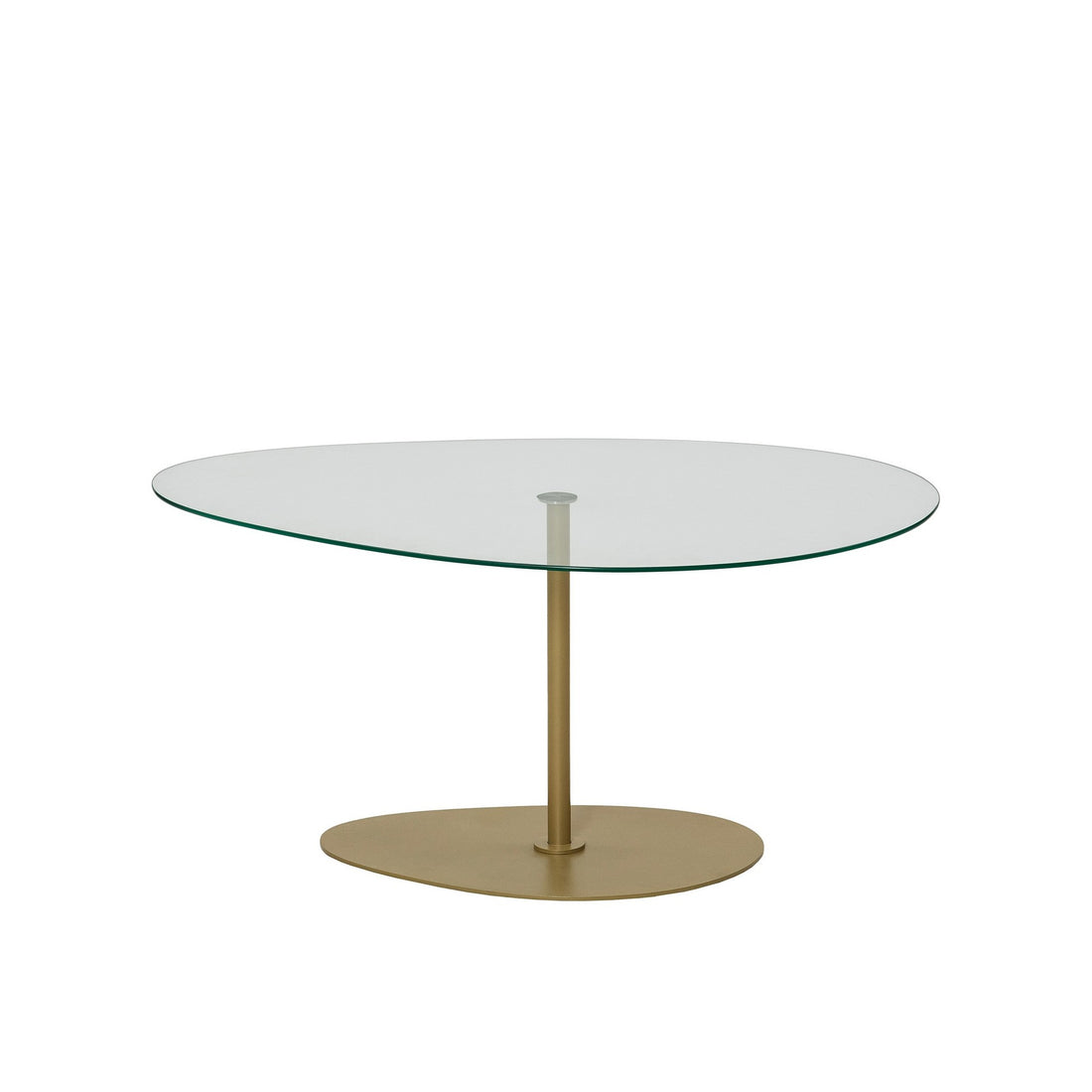 Table basse Porto - Transparent, Gold