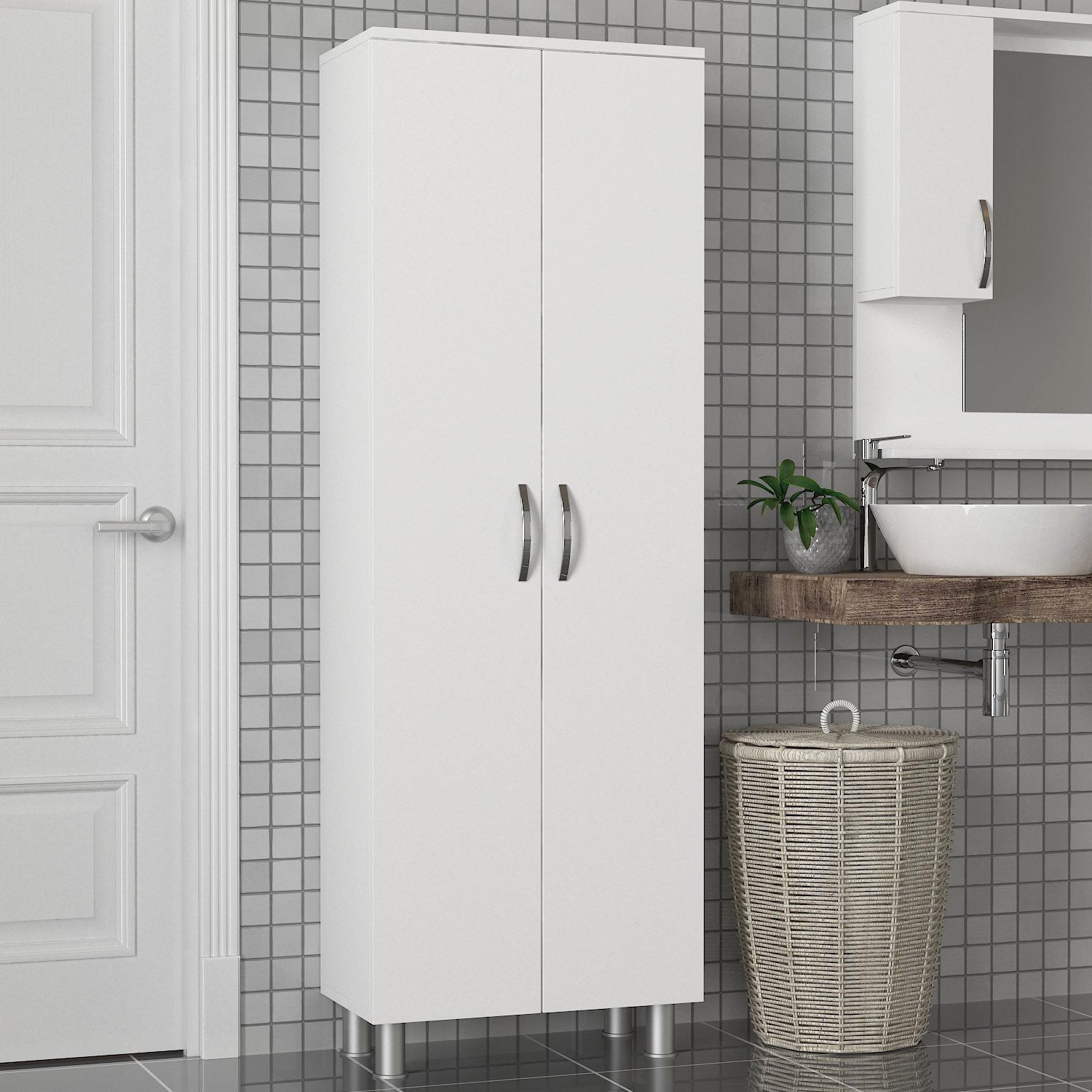Armoire de toilette Arizona 2 Kapak - White