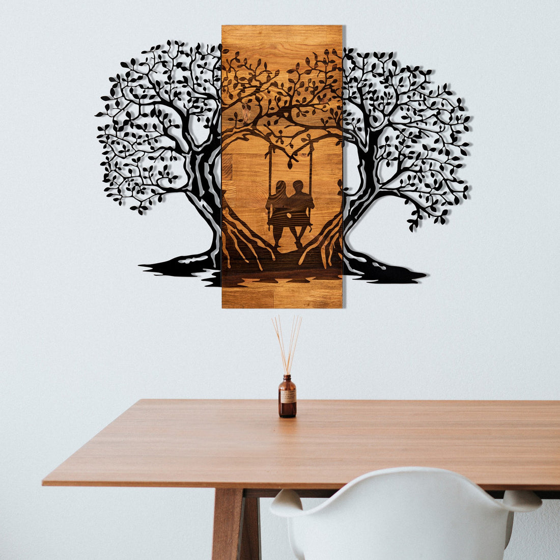 Accessoire mural en bois décoratif Eva