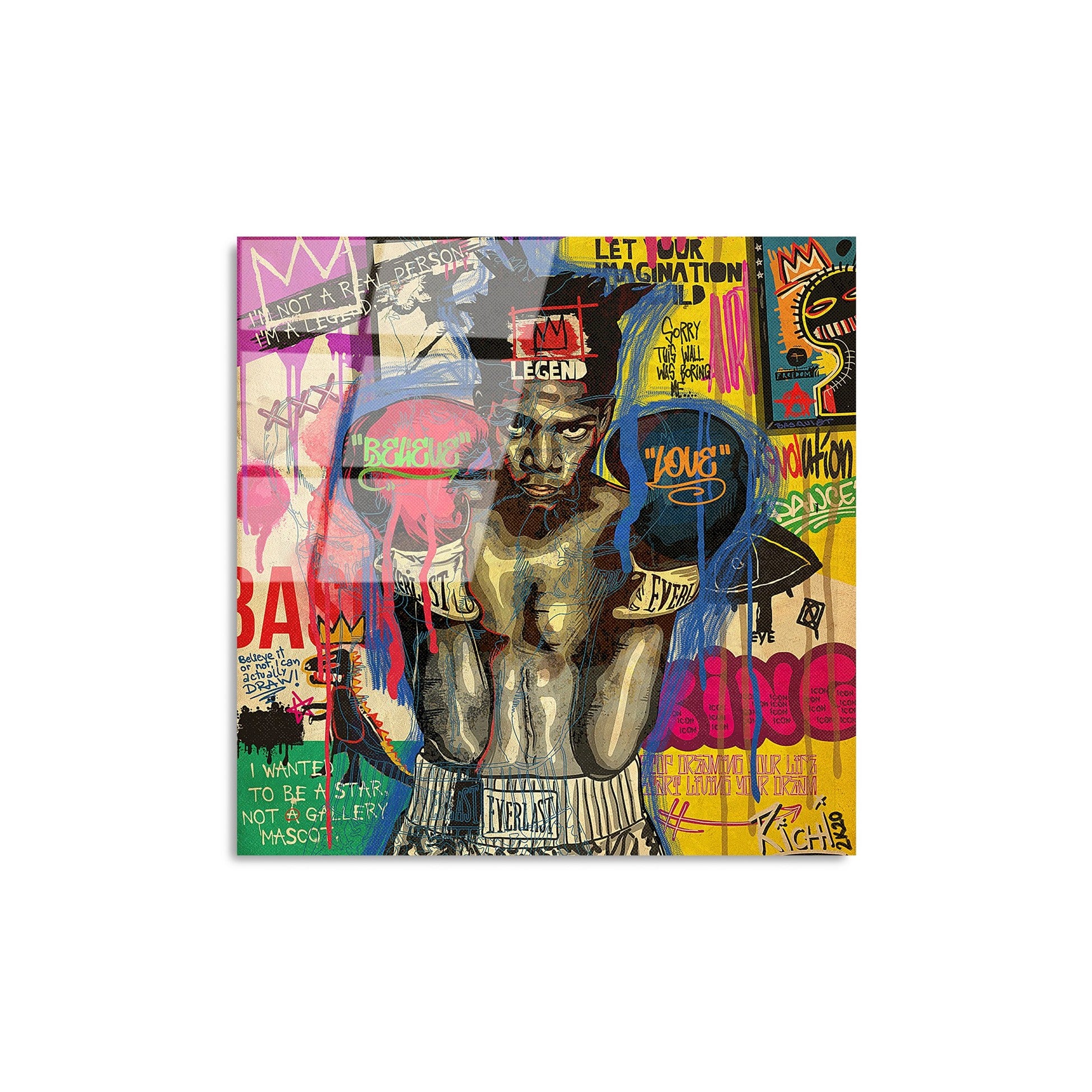 Peinture en verre trempé décoratif UV-815 - 50 x 50