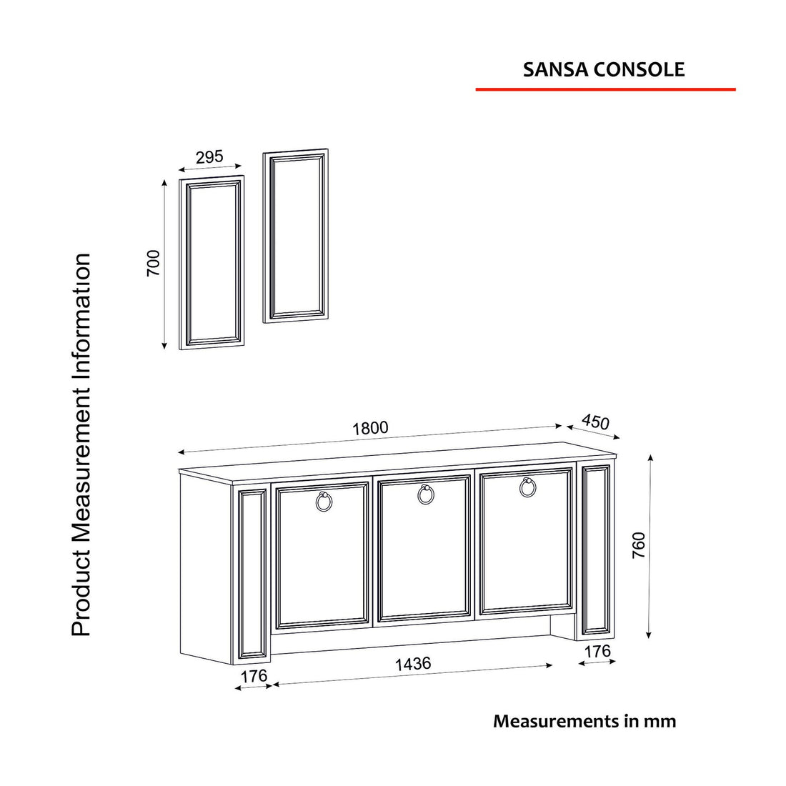 Console Sansa Aynalı