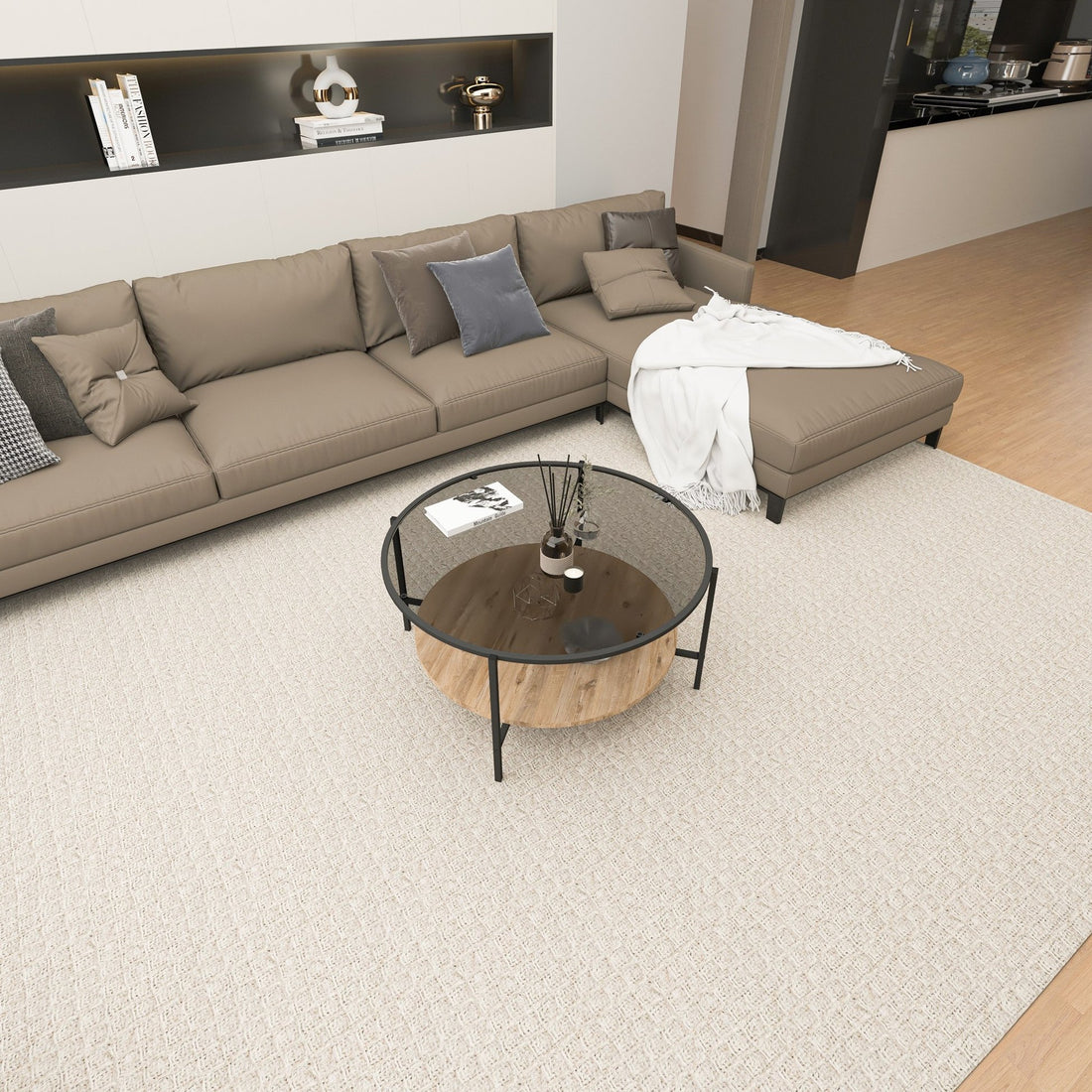 Table basse Astek - Oak, Black