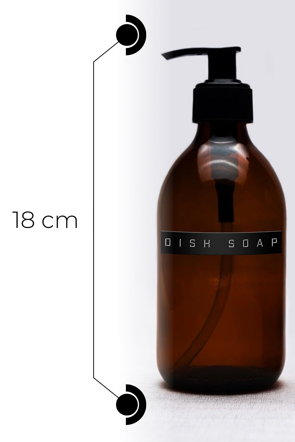 Distributeur de savon en verre DRLN-086