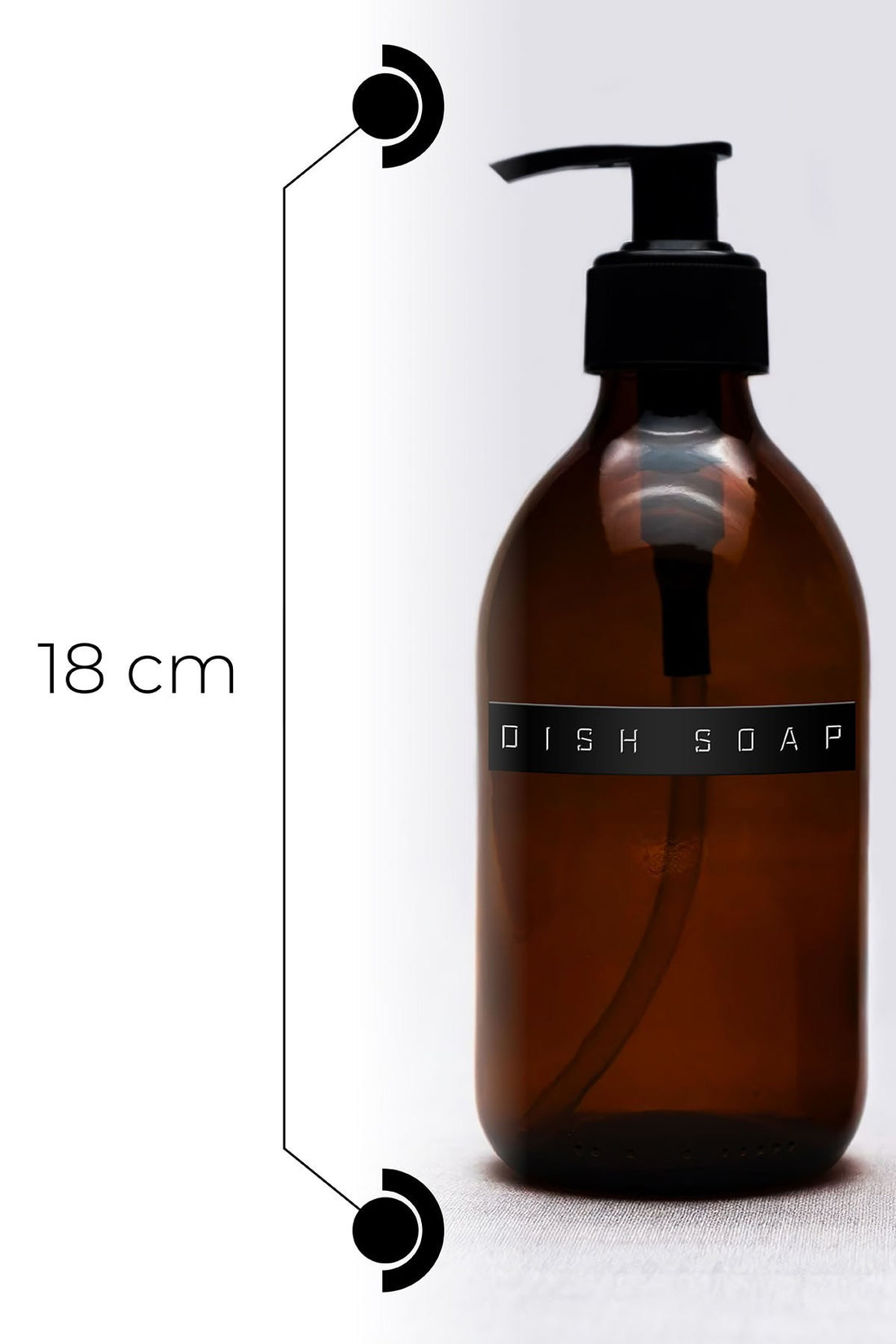 Distributeur de savon en verre DRLN-086