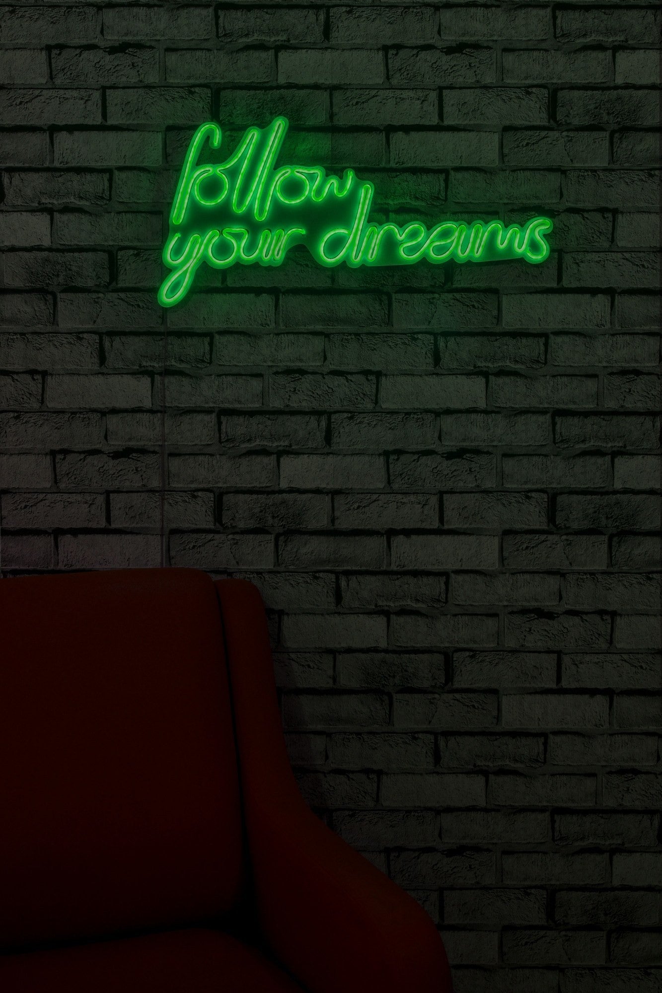 Éclairage LED en plastique décoratif Follow Your Dreams - Green