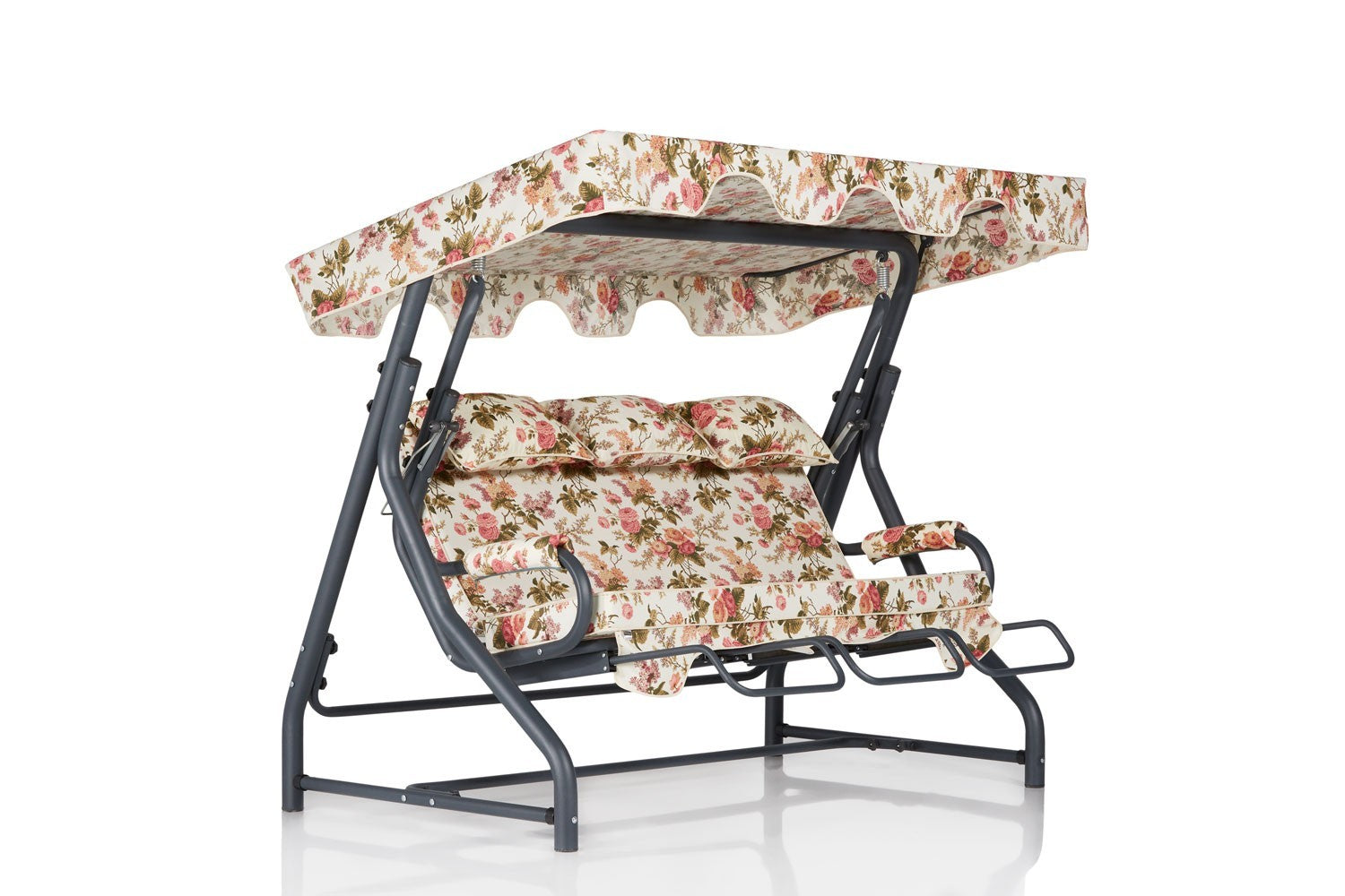 Chaise swing triple jardin Salvia 5 - Multicolor