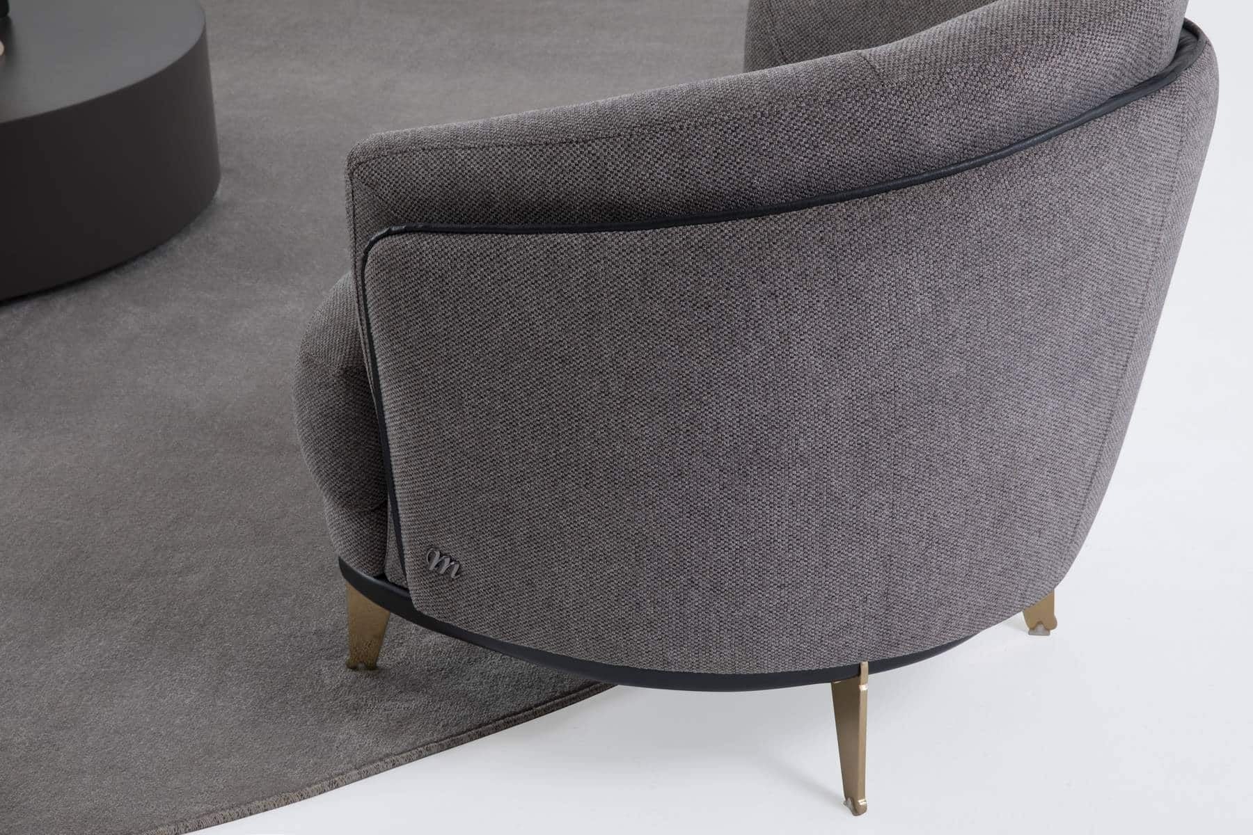 Violet Fauteuil Bergère Gris