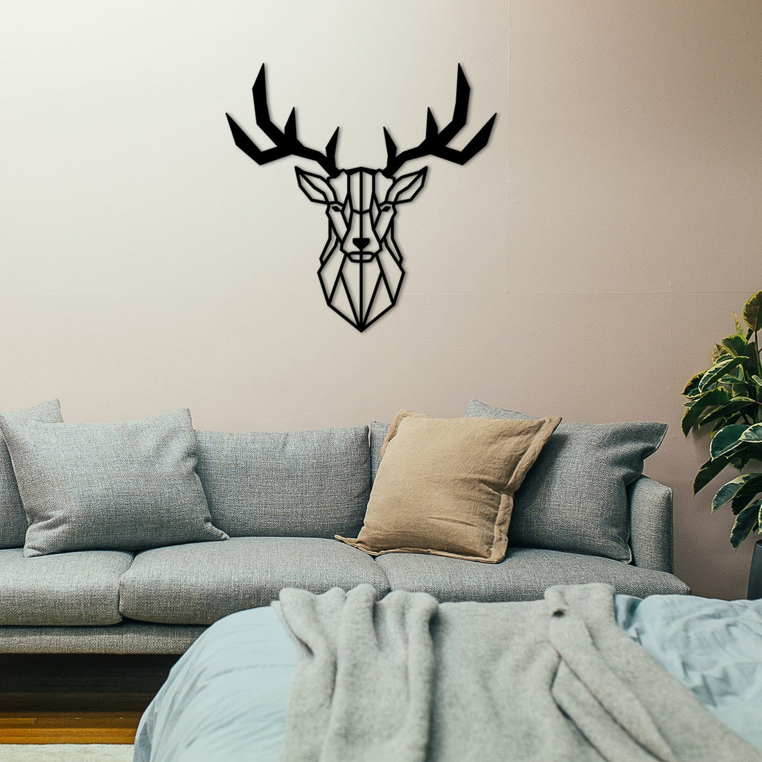 Accessoire mural en métal décoratif Deer2 Metal Decor