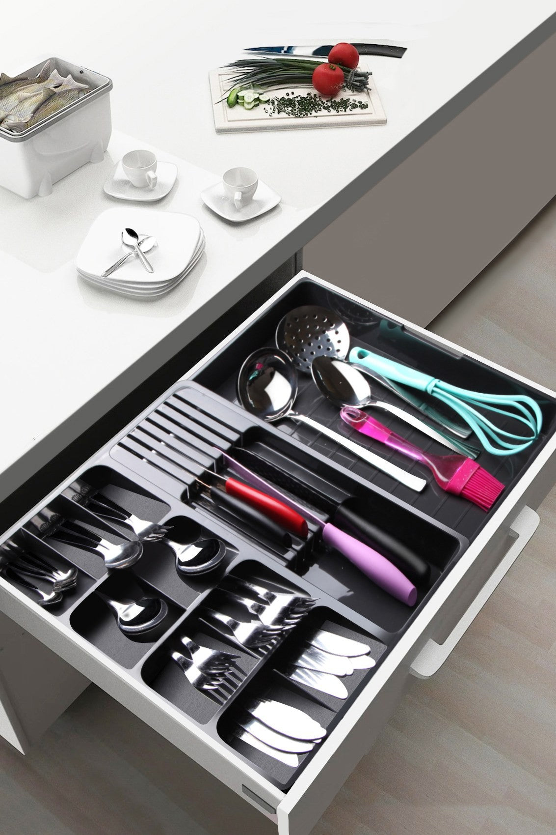 Porte-couverts KASNDY01-GRY