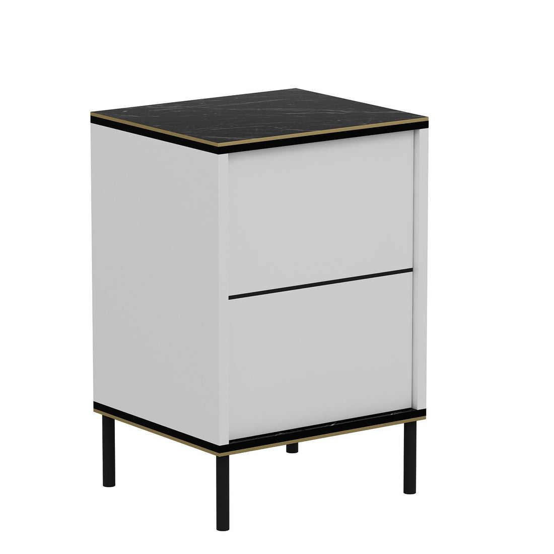 La table de nuit Imaj - White, Marble
