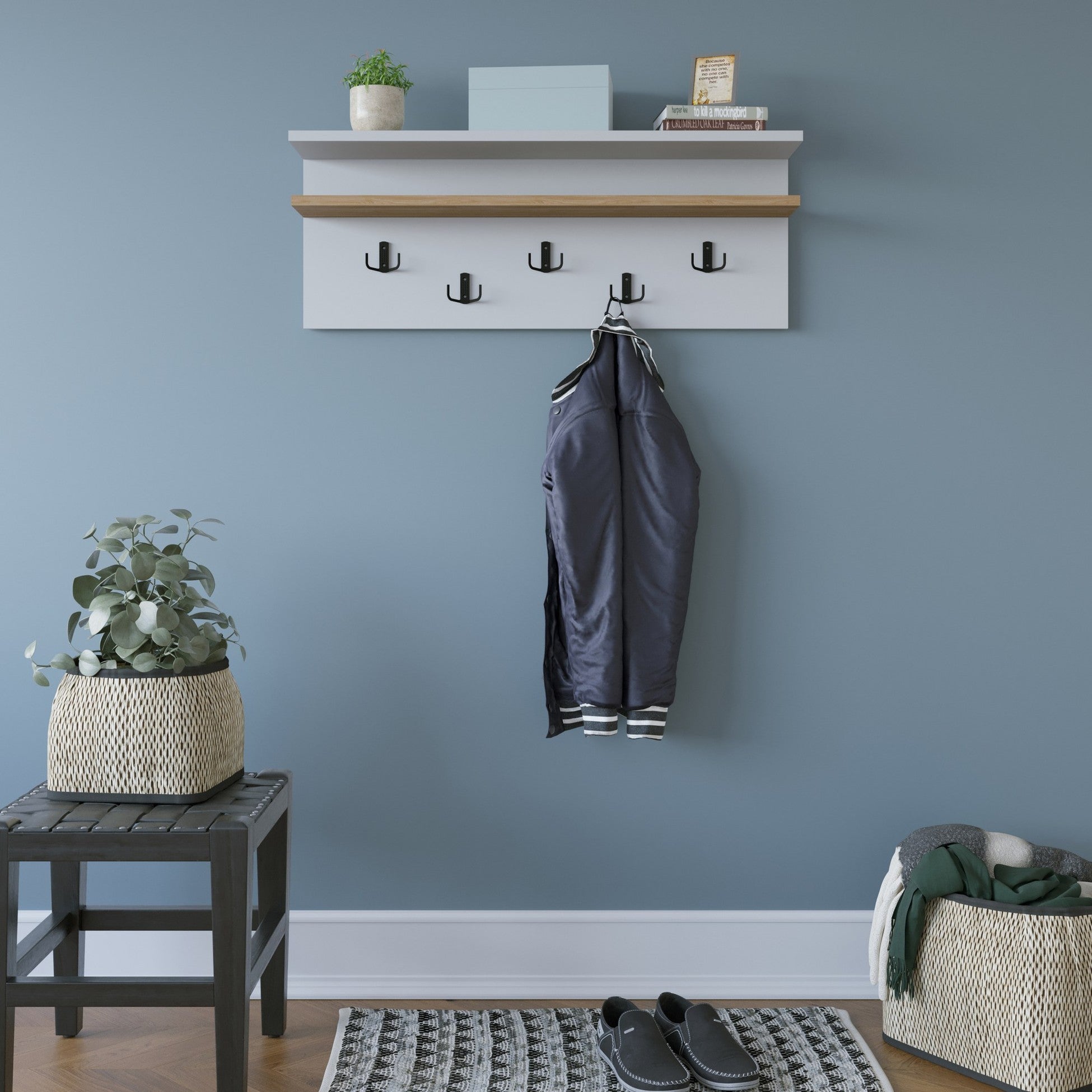 Cintre Rolker - White, Oak