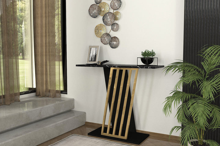 La commode Gravity - Black, Gold