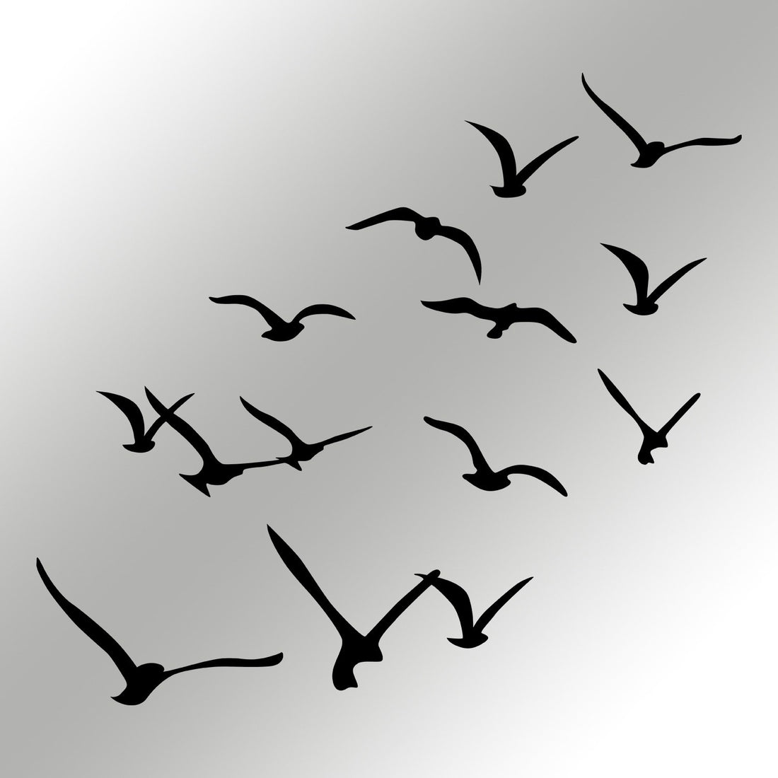 Accessoire mural en métal décoratif Migration