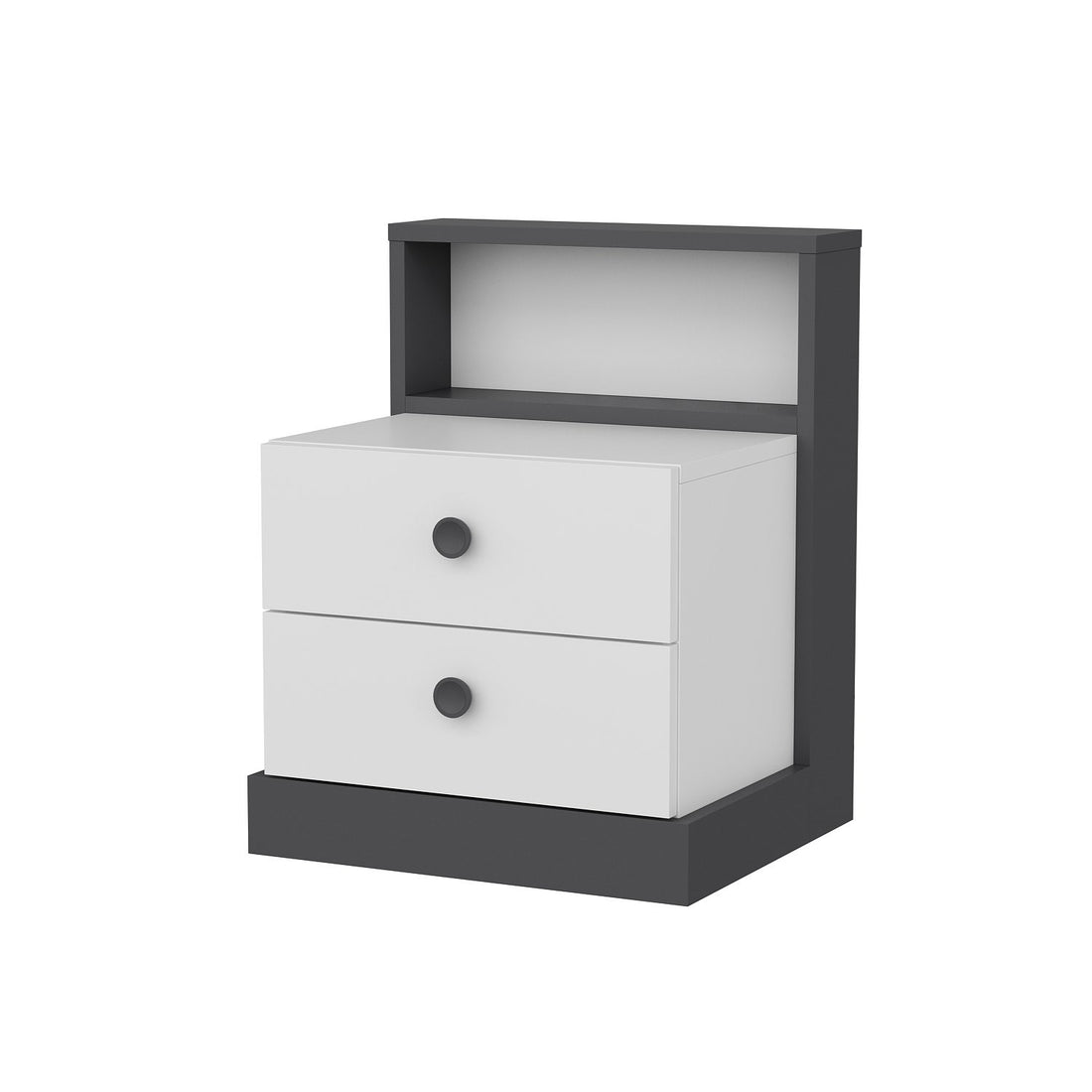 La table de nuit Life - White, Anthracite