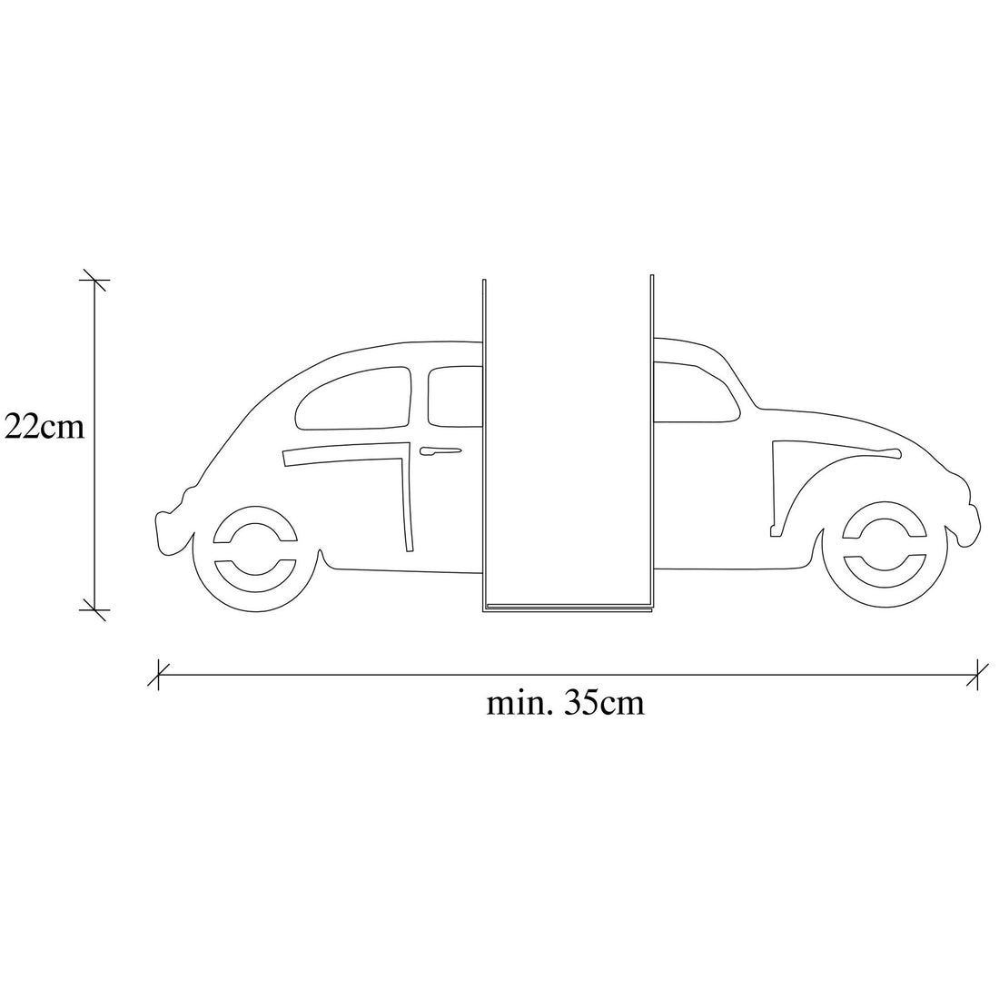 Serre-livres en métal Kitap tutucu 19 - Black