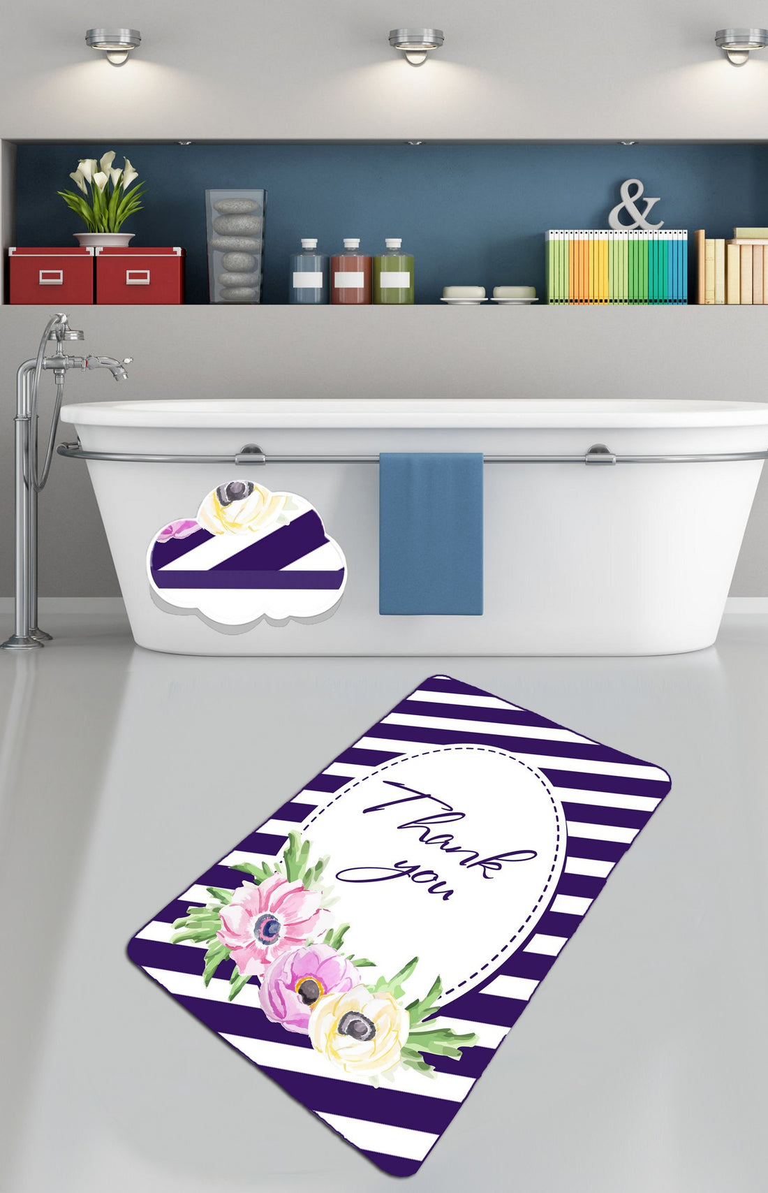 Tapis de bain Thank You (80 x 100)