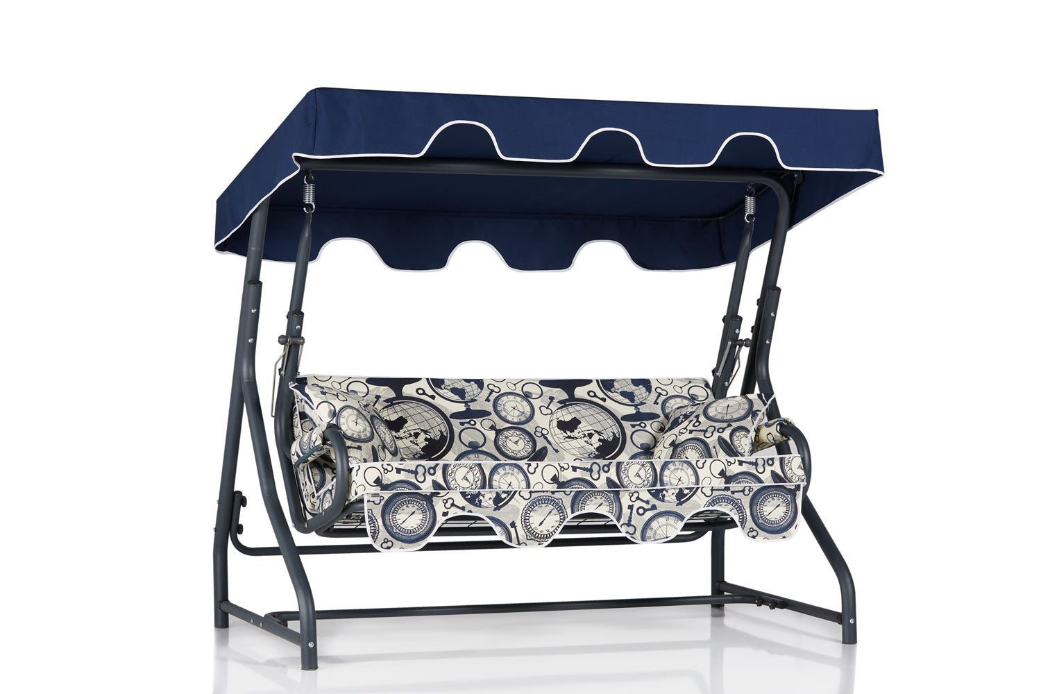 Chaise swing triple jardin Olea 6 - Multicolor