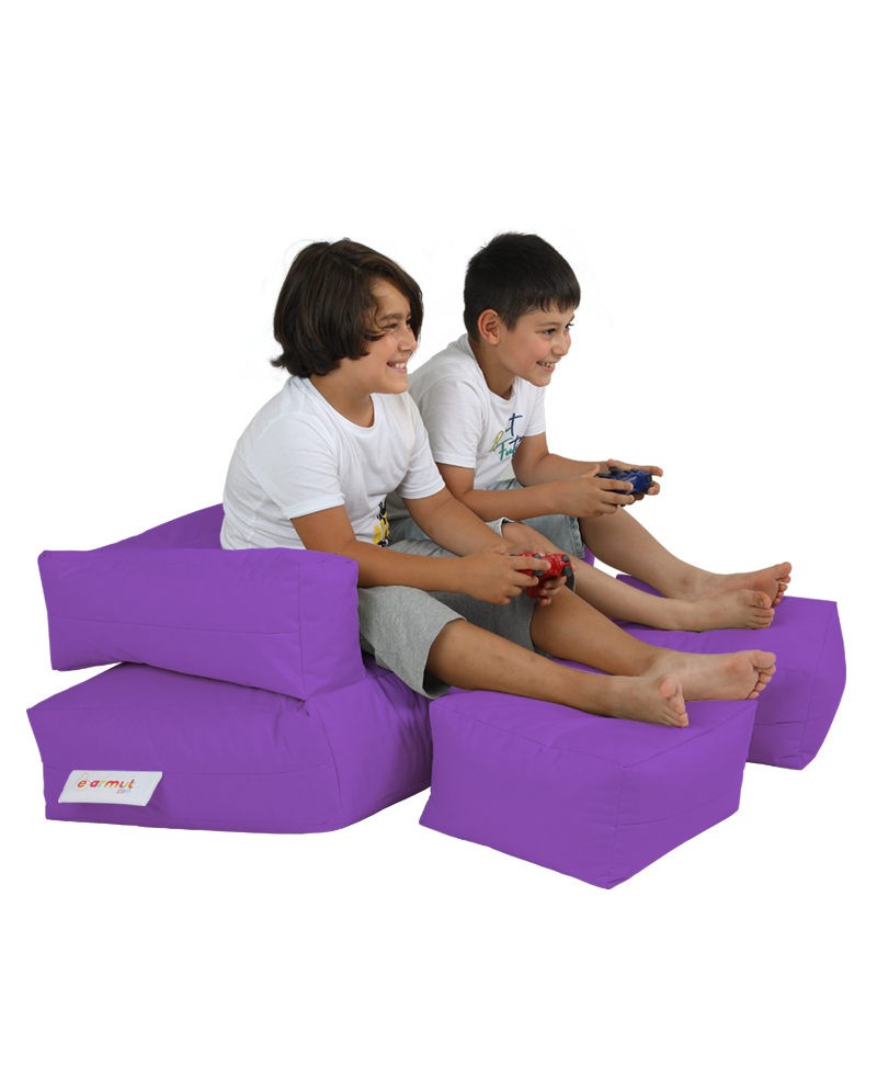 Pouf de jardin Kids Double Seat Pouf - Purple