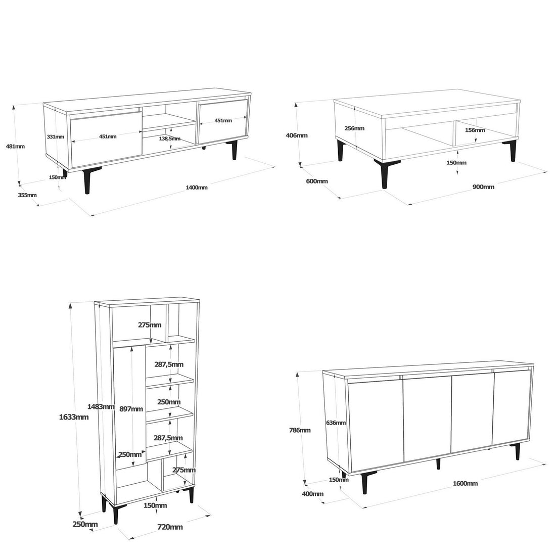 Ensemble de meubles de salon AR14-KA