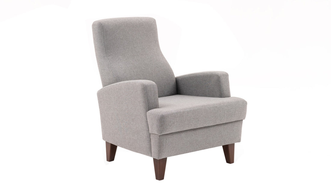 Fauteuil à oreilles Kana Bergere - Light Grey