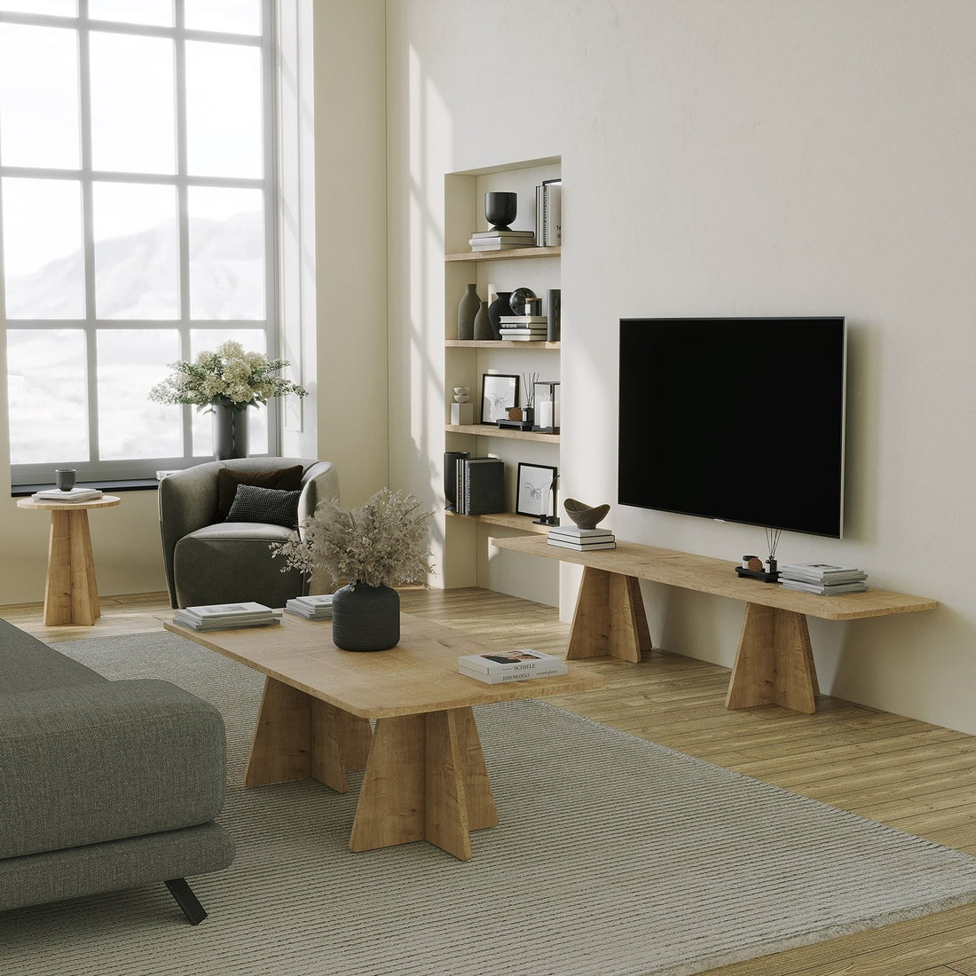 Meuble TV Mushroom - Sapphire Oak