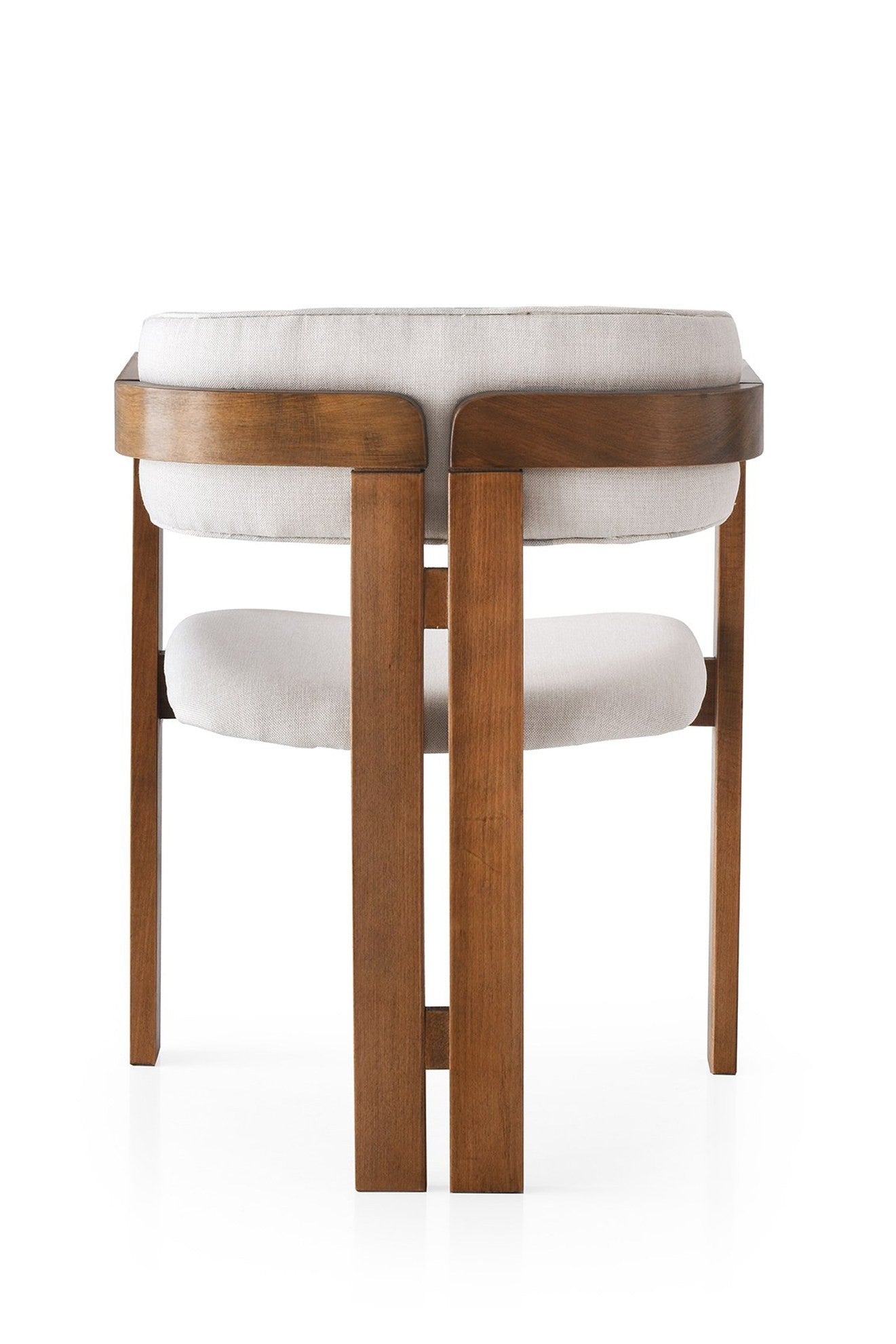 Chaise en bois et velours