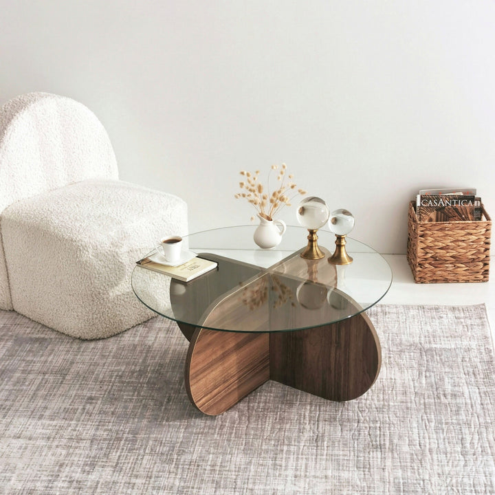 Table basse Bubble - Walnut
