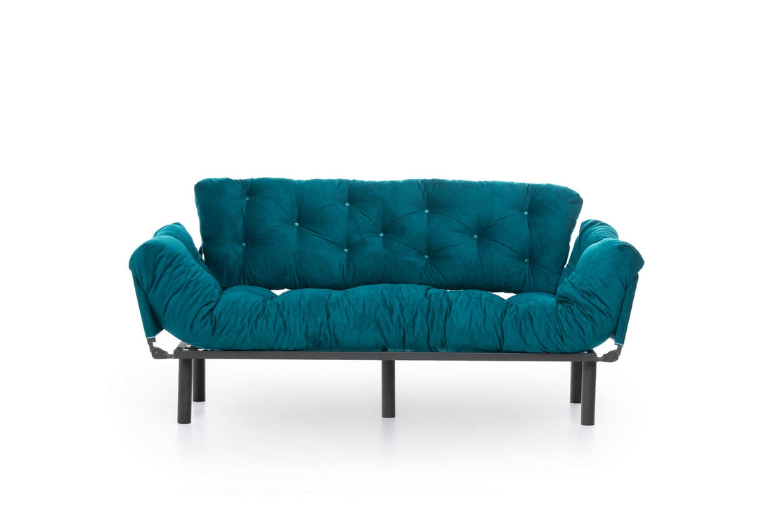 Canapé-lit 3 places Nitta Triple - Petrol Green