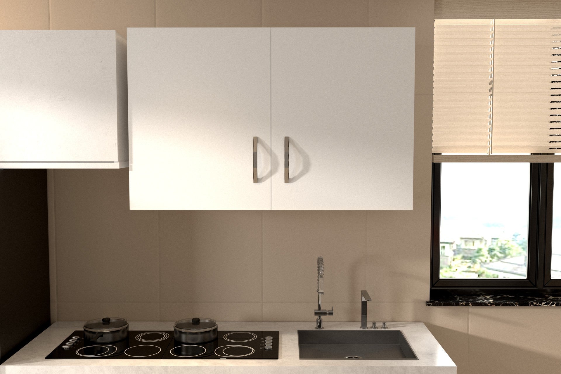 Armoires de cuisine Sinai 2 Kapak - White