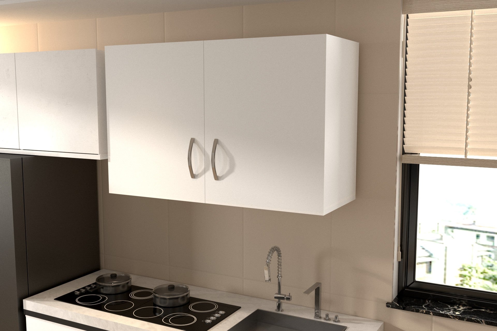 Armoires de cuisine Sinai 2 Kapak - White