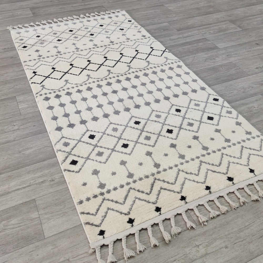 Tapis (80 x 150) Meta 1551A - White, Grey