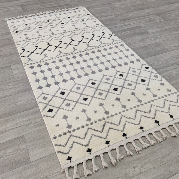 Tapis (80 x 150) Meta 1551A - White, Grey