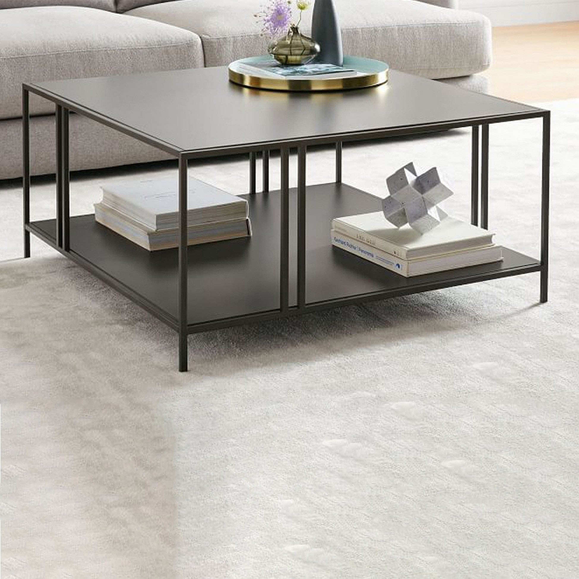 Table basse Uranüs - Black Chipboard