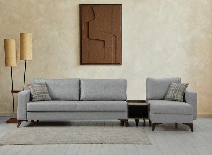 Canapé Kristal Rest Shelf Set - Light Grey