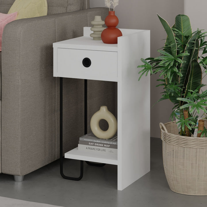 La table de nuit Sirius Right - White