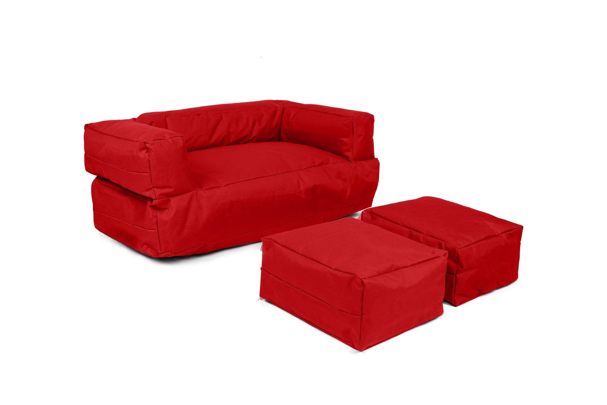 Pouf de jardin Kids Double Seat Pouf - Red