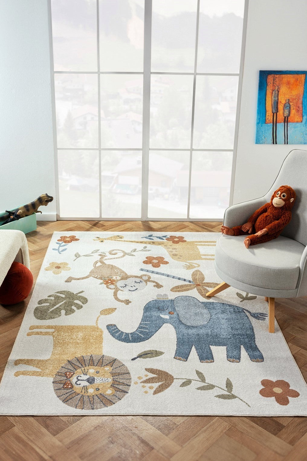 Tapis (120 x 180) Bohem Kids Zoo