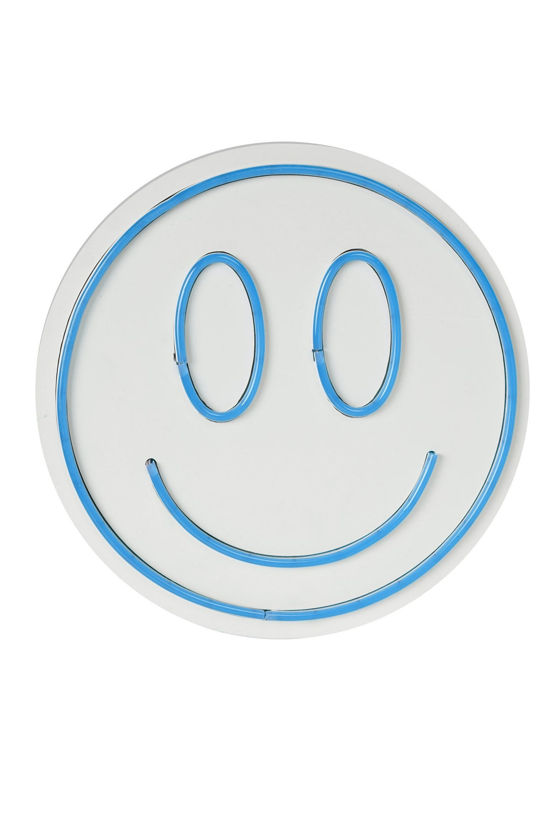 Éclairage LED en plastique décoratif Smiley - Blue