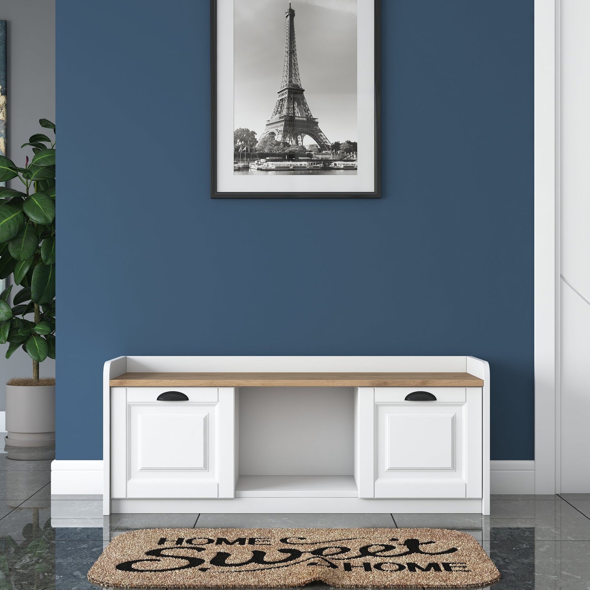 Meuble à chaussures P2 - 1808 - Walnut