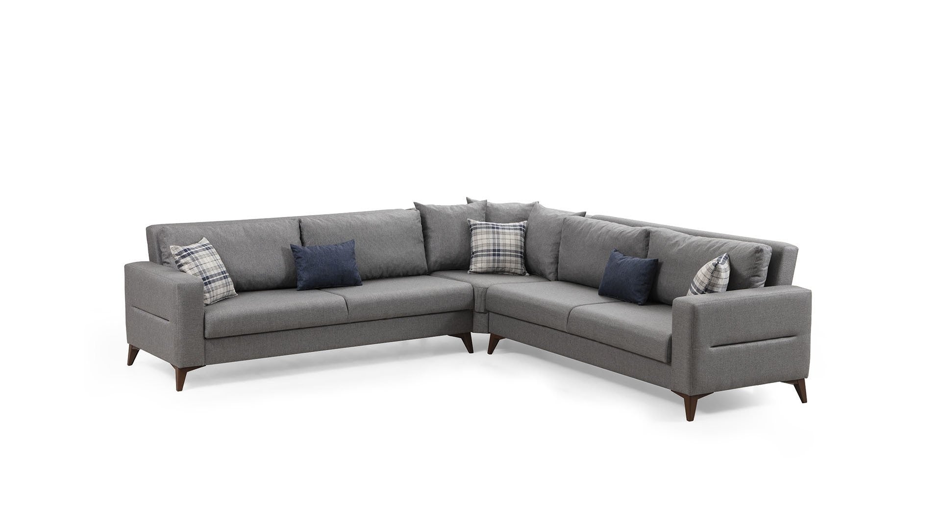 Canapé d'angle Kristal 3+Corner+3 - Dark Grey