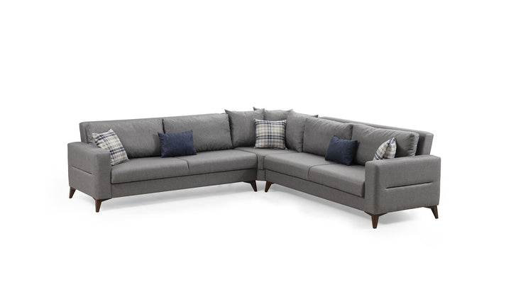 Canapé d'angle Kristal 3+Corner+3 - Dark Grey