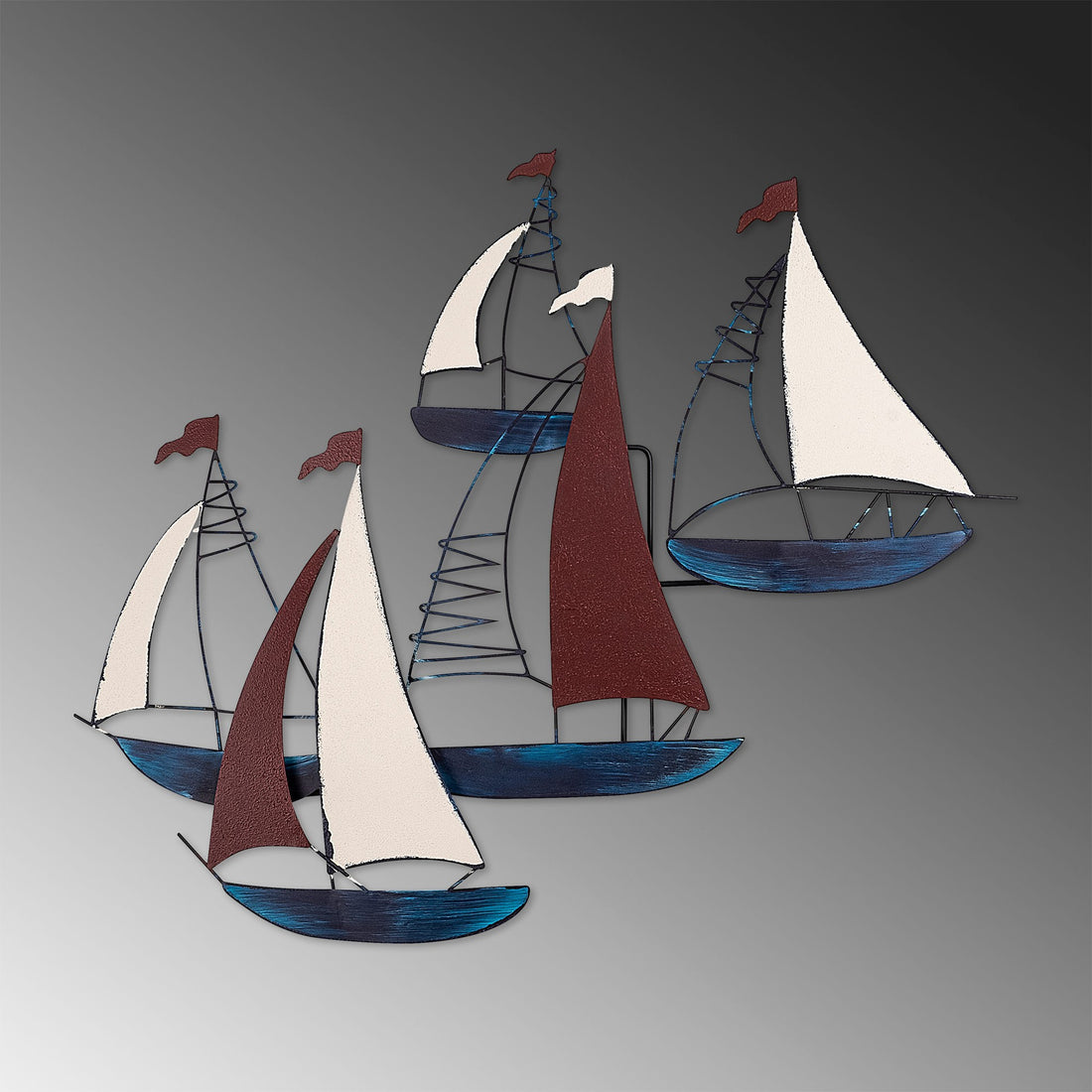 Accessoire mural en métal décoratif Kadirga