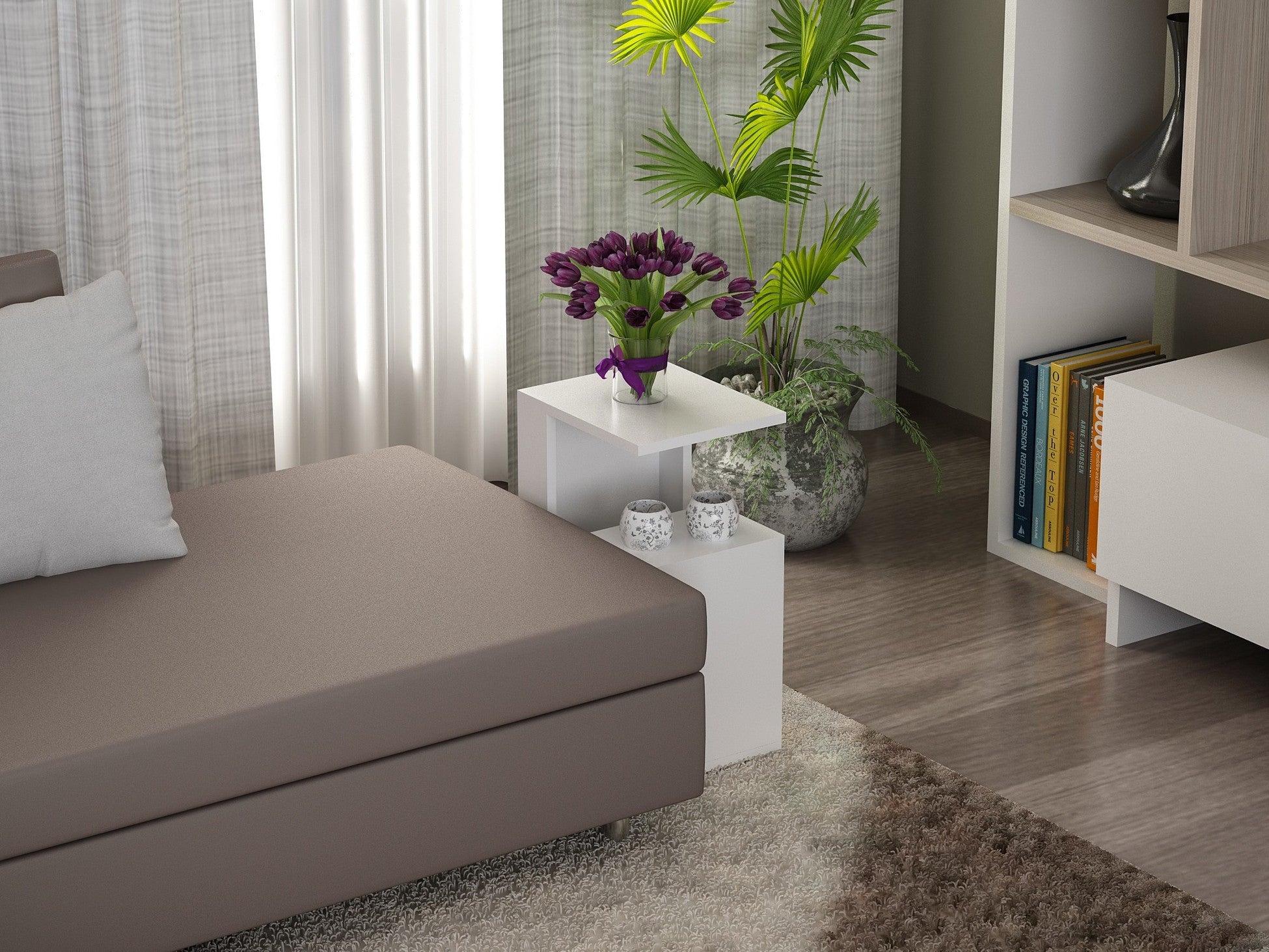 Table d'appoint Sister - White