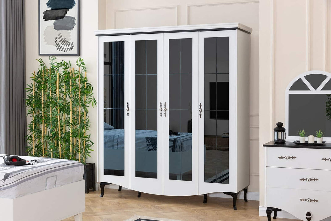 Black And White Ensemble chambre enfant/ado complète (6 éléments)