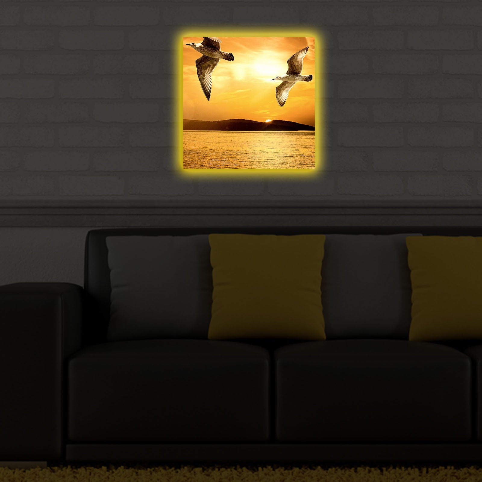 Peinture de toile éclairée à LED décorative 4040DACT-34