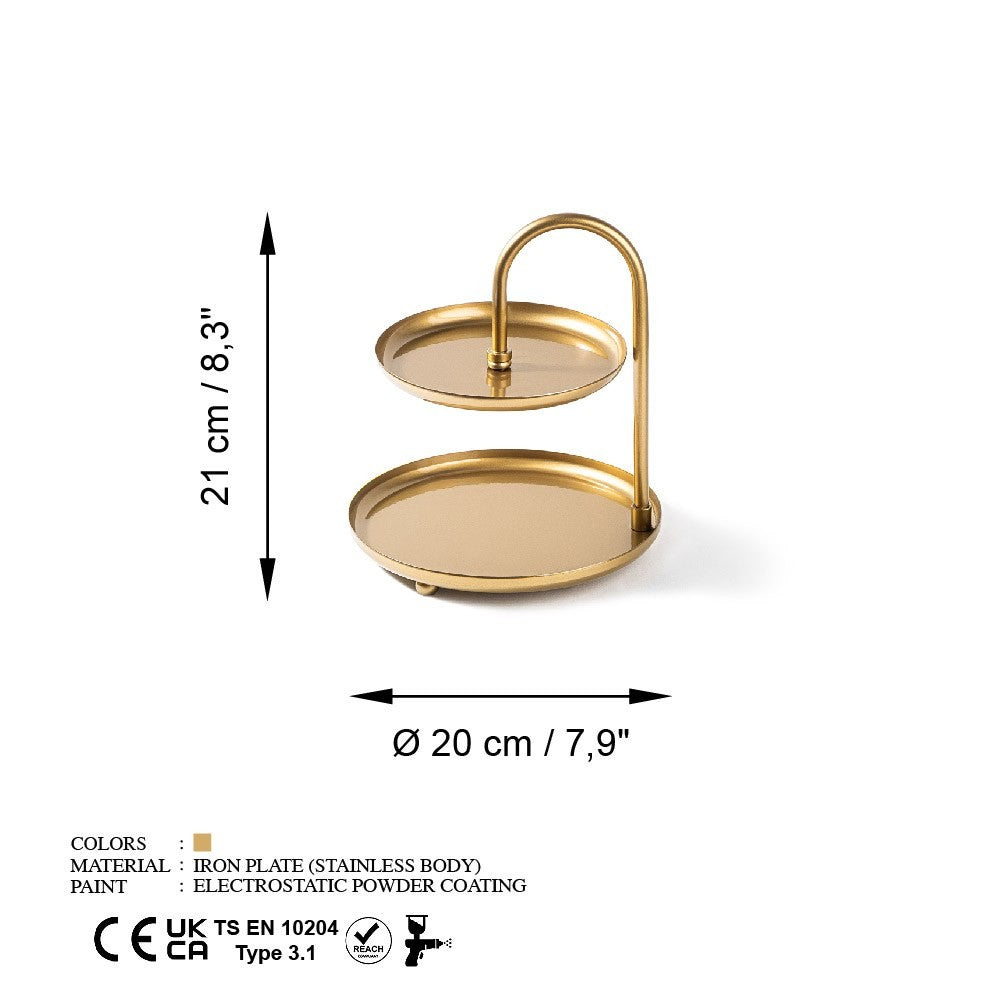 Accessoire décoratif en métal Kormen-B - Gold